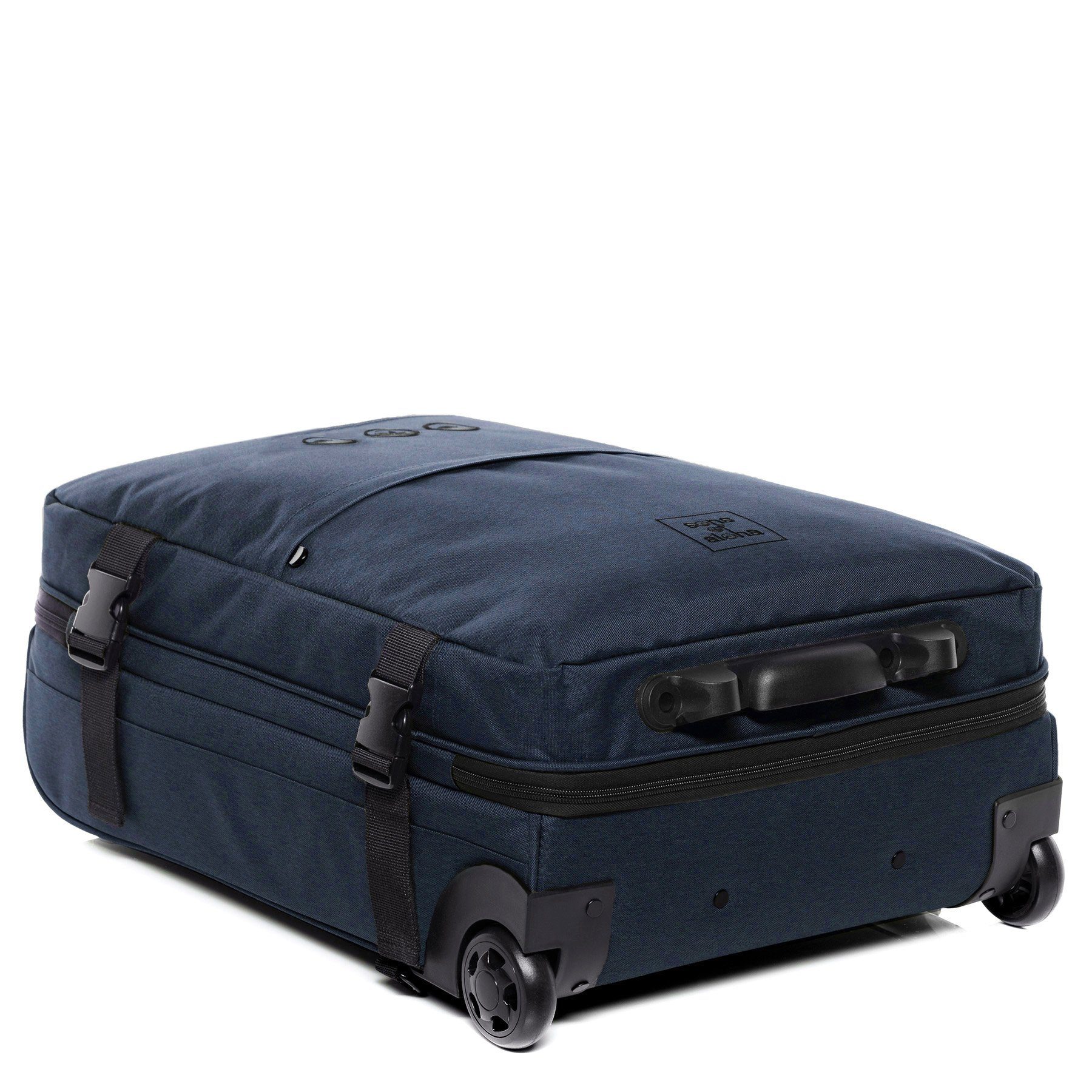 SONS OF ALOHA Koffer Trolley Carry-on und Rucksack Kane, 2in1 Hybrid Handgepäck Koffer 2 Rollen & Rucksack aus Plastikflaschen