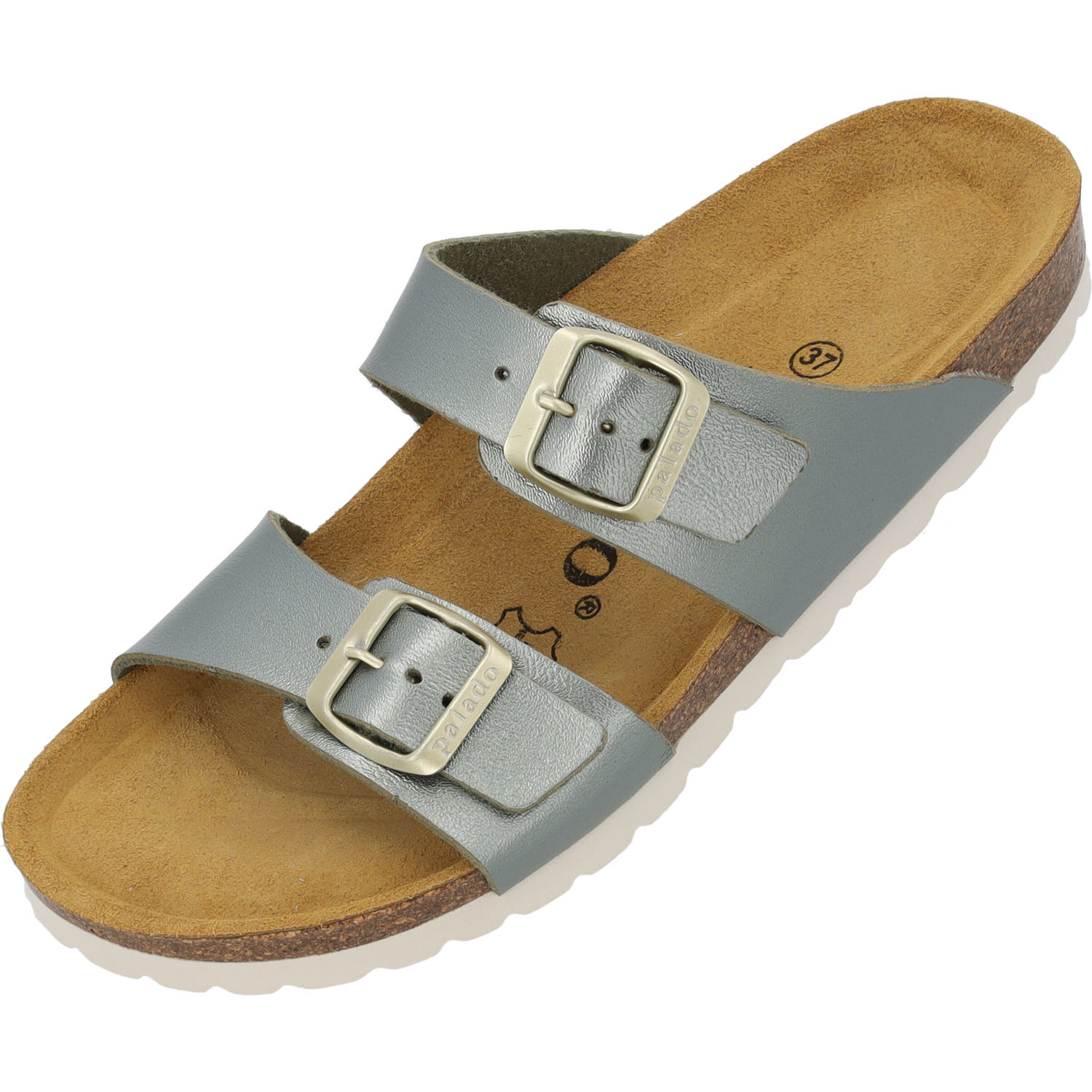 Palado Samos PF, Pantoletten, Damen, Olive Metallic