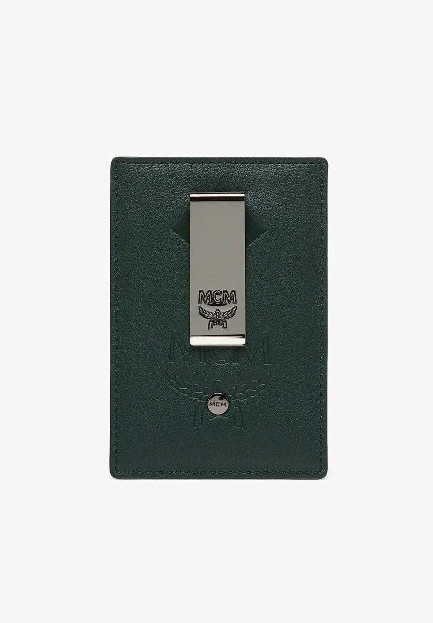 MCM AREN MIT MAXI-MONOGRAMM UND GELDSCHEINKLAMMER - Tarjetero