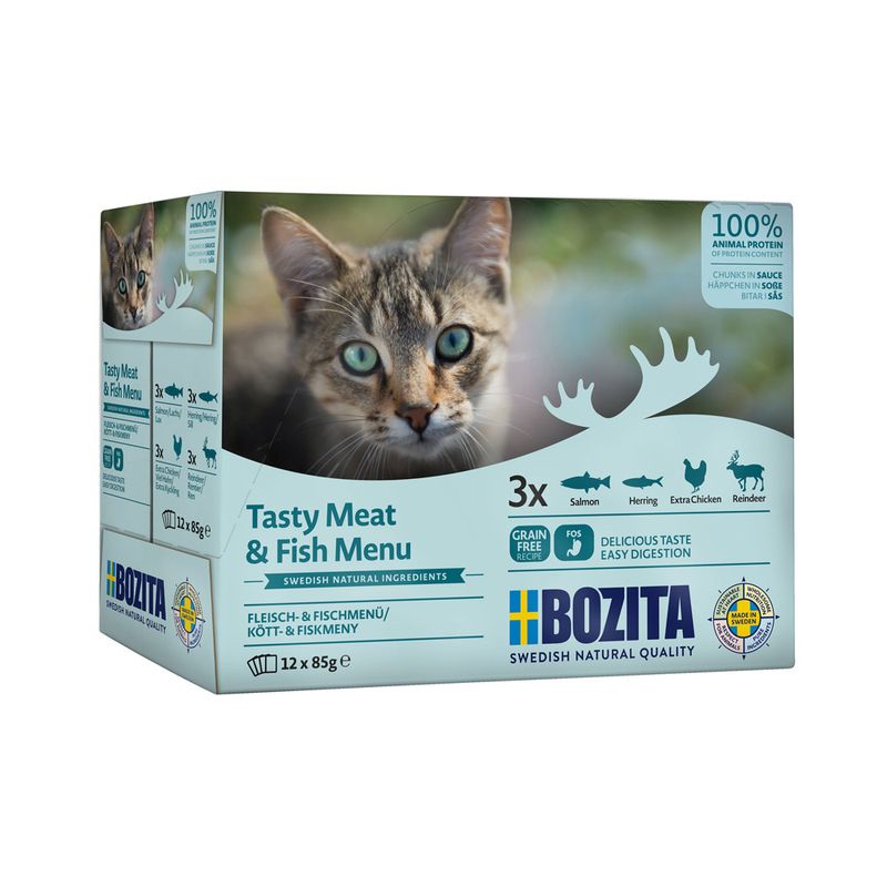 Probierpaket Bozita Häppchen in Soße Pouch 12 x 85 g zu TOP-Preisen