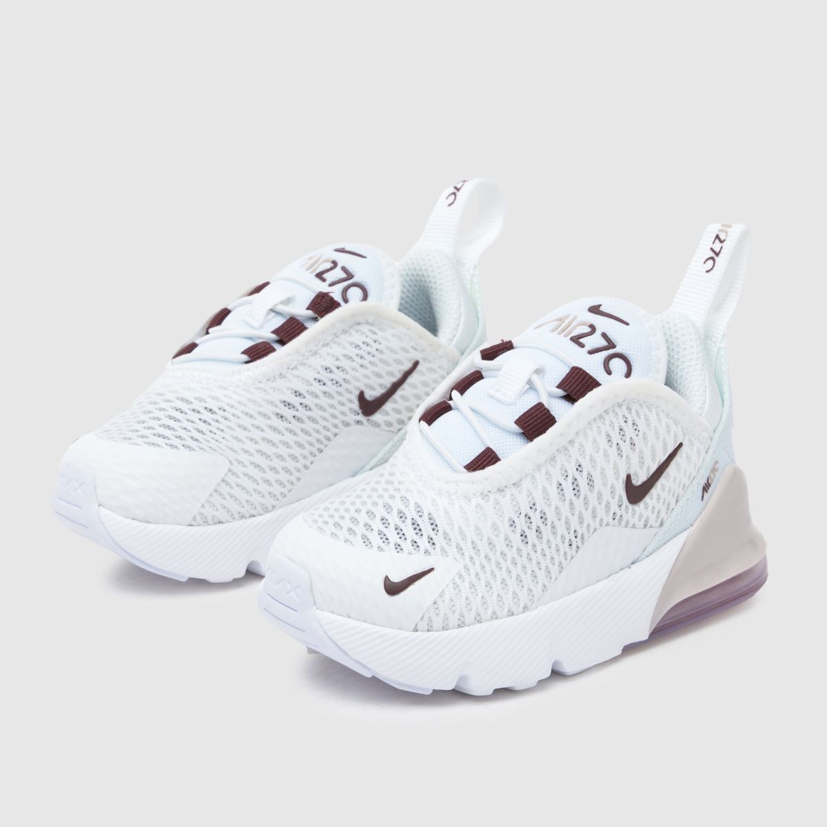 Nike Air Max 270 Lány Utcai Cipő Fehér & Bordó
