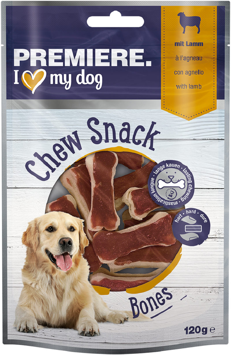 PREMIERE Snacks PREMIERE Kauknochen mit Lamm 12 Stück, 120 g