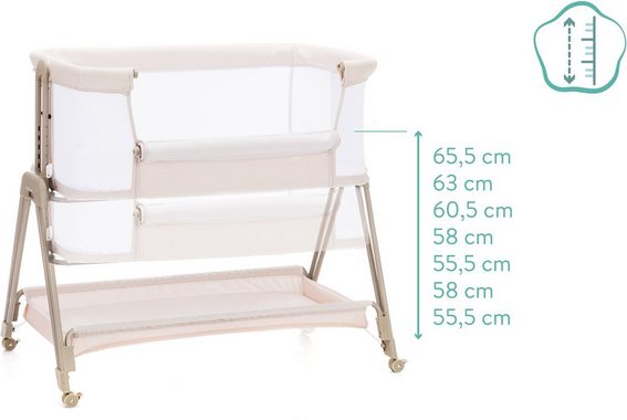 Fillikid Beistellbett Dream, creme, mit Matratze