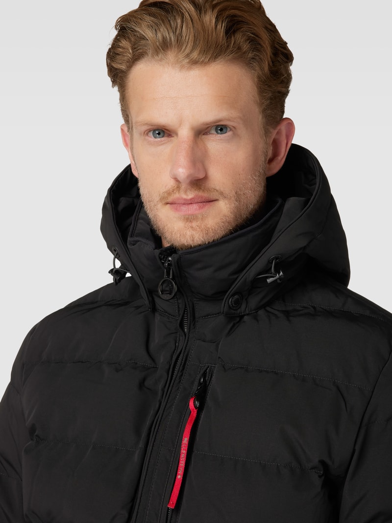 Funktionsjacke mit Kapuze Modell 'BLACKBIRD' in schwarz