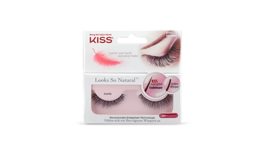 KISS Wimpernband federleicht schwarz