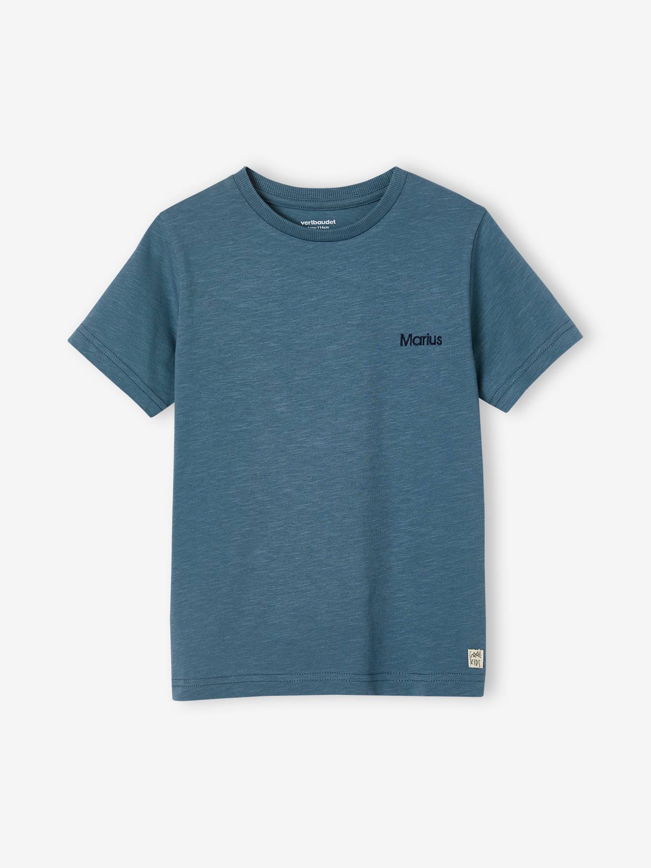 Vertbaudet Jungen T-Shirt BASIC, personalisierbar Oeko-Tex - türkis