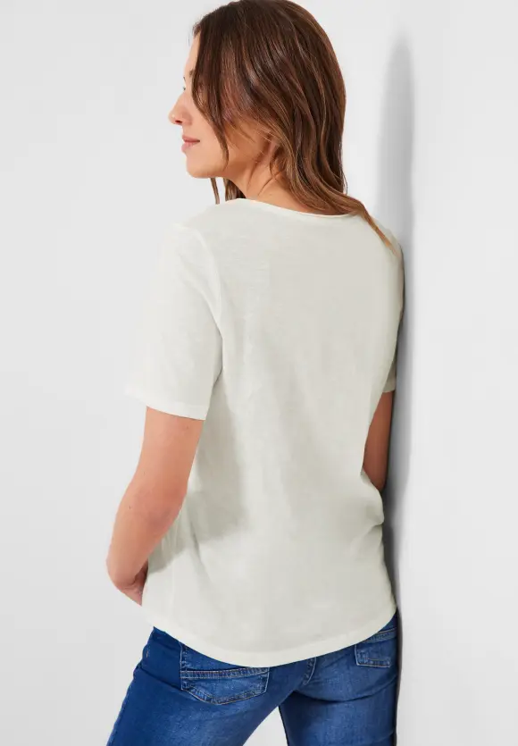 CECIL Basic T-Shirt in Unifarbe