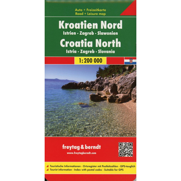 Kroatien Nord 1 : 200 000. Autokarte - Straßenkarte