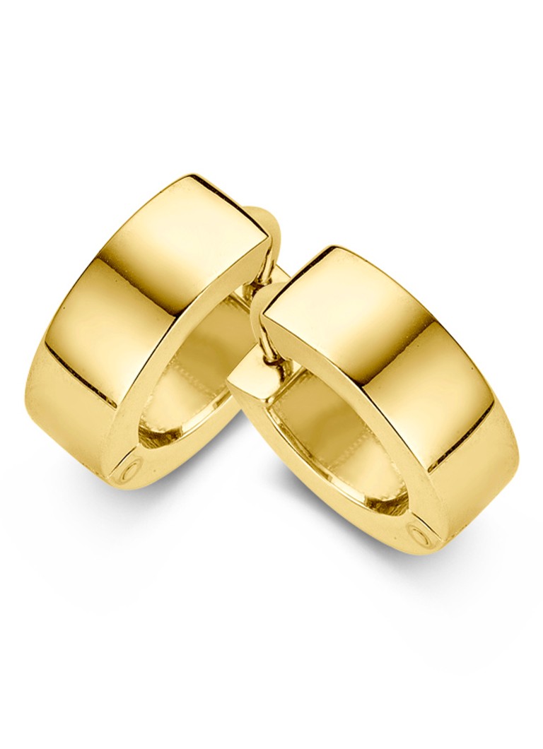 Cercei rotunzi placați cu aur de la Casa Jewelry Wals