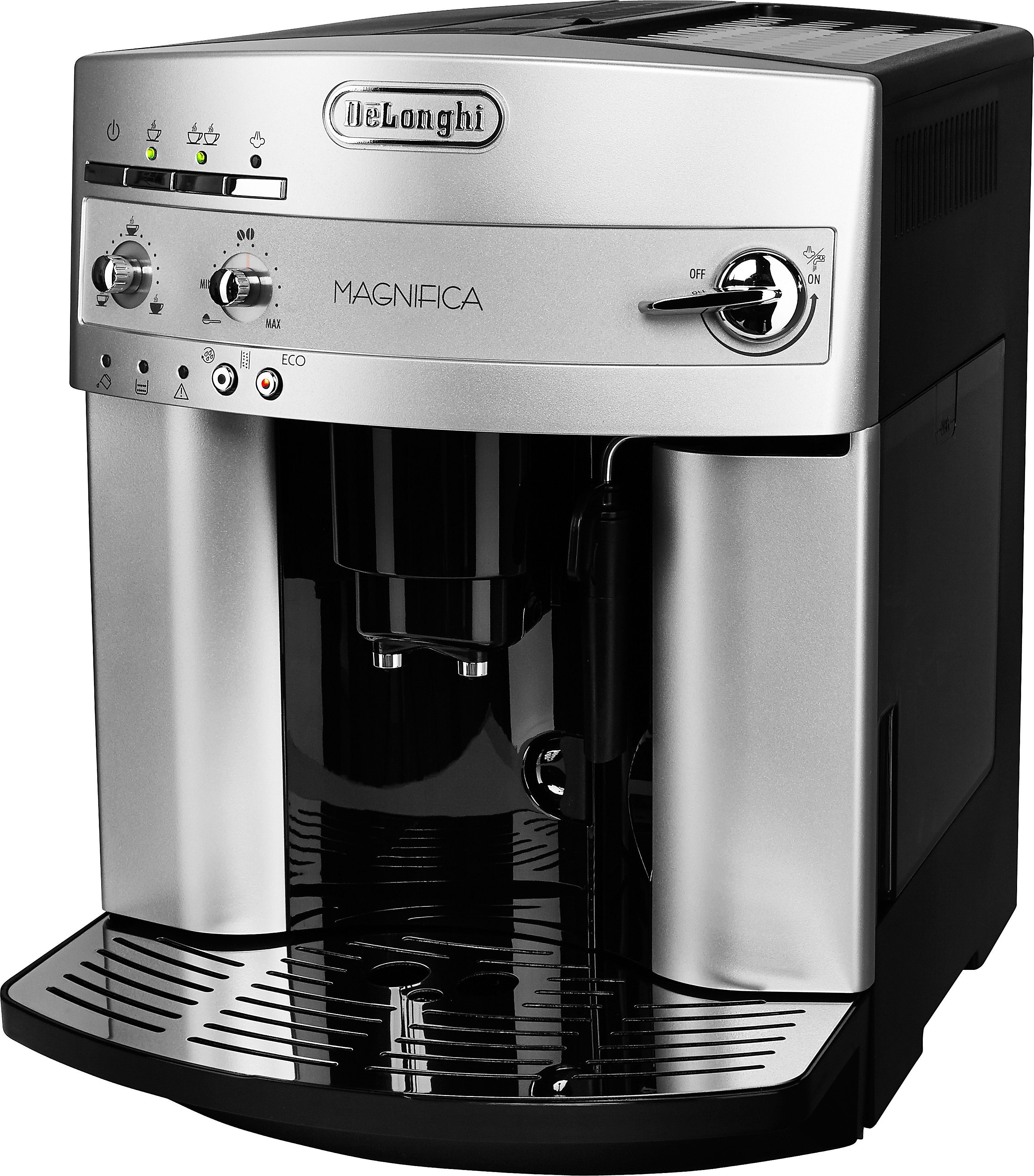 De'Longhi Kaffeevollautomat Magnifica ESAM 3200.S, Milchaufschäumdüse, Kegelmahlwerk 13 Stufen, Herausnehmbare Brühgruppe