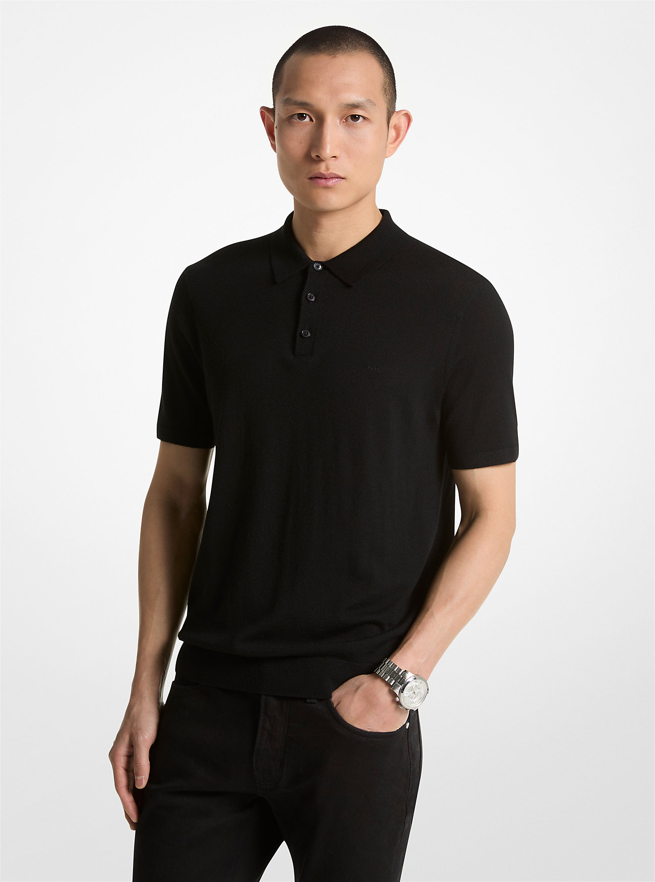 Polo in lana merino - NERA