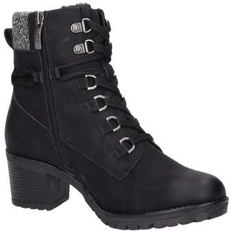 Relife Schnürstiefelette in schwarz