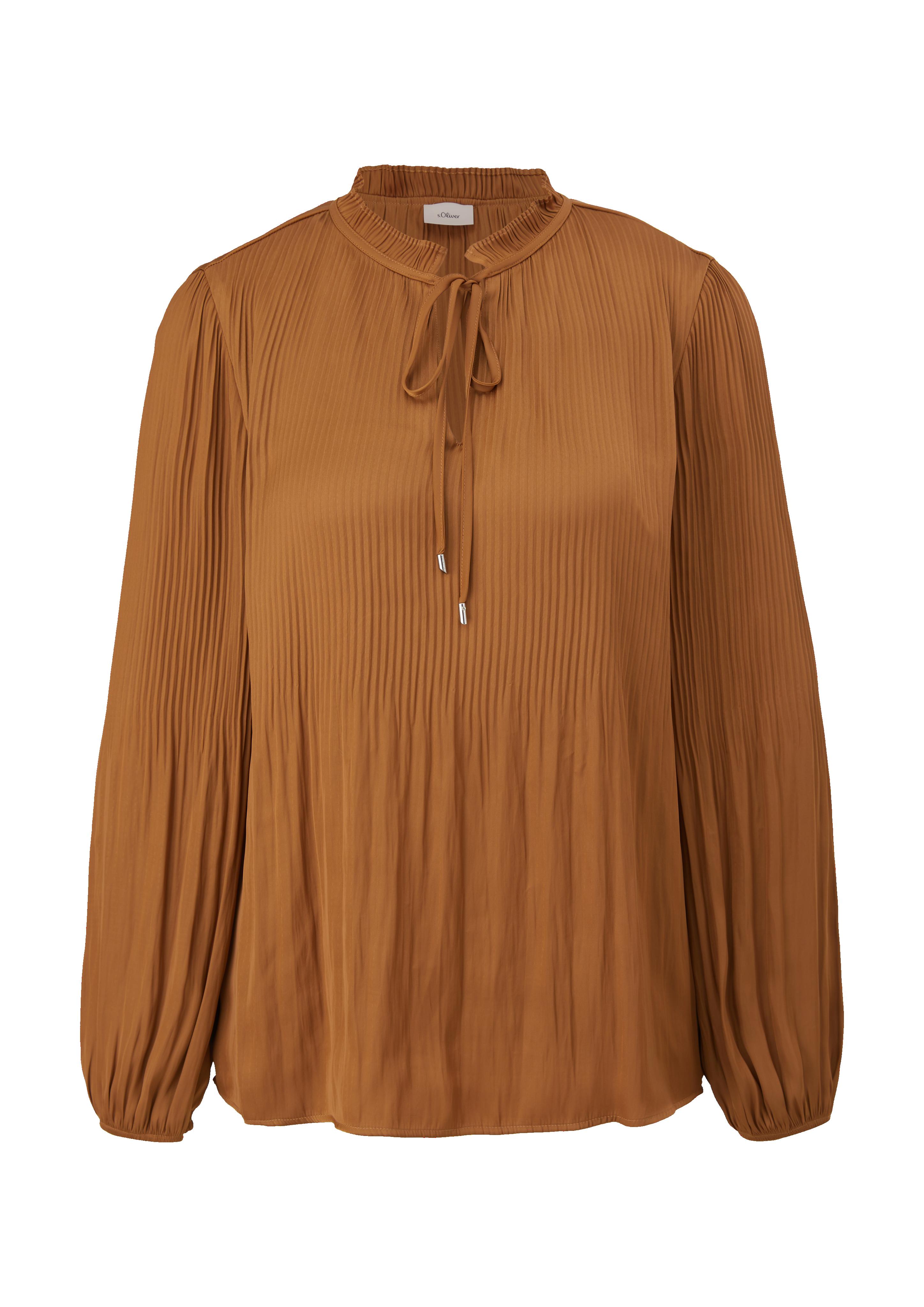 Bluse mit Plisséefalten  2122171-8740