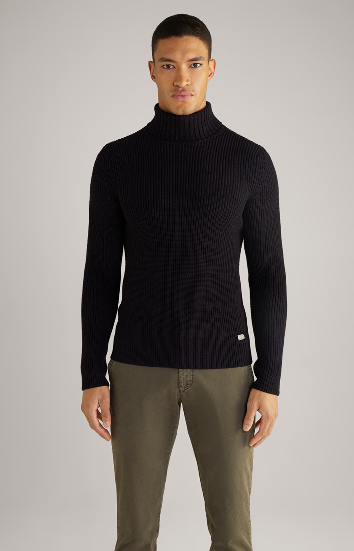 Rollkragenpullover Orlin in Navy