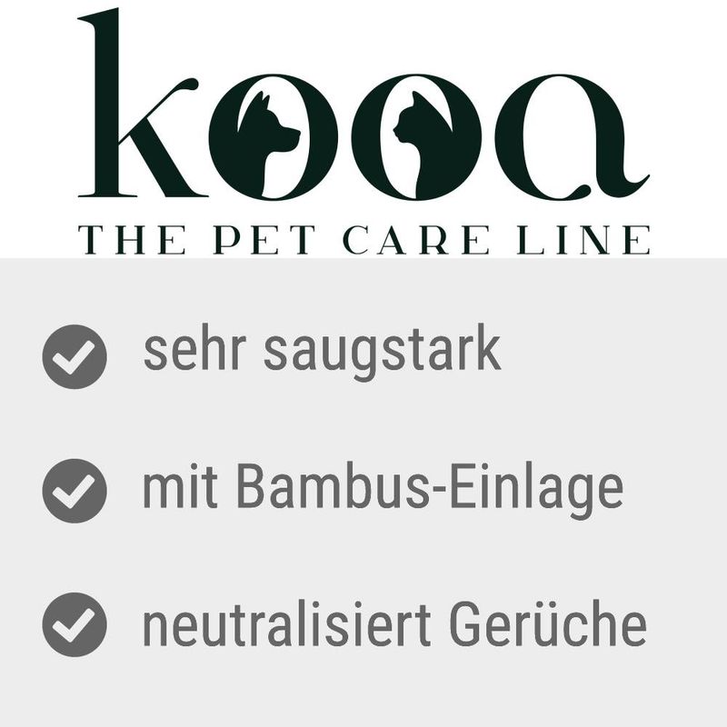 kooa Trainingsunterlage mit Bambus für Hundewelpen