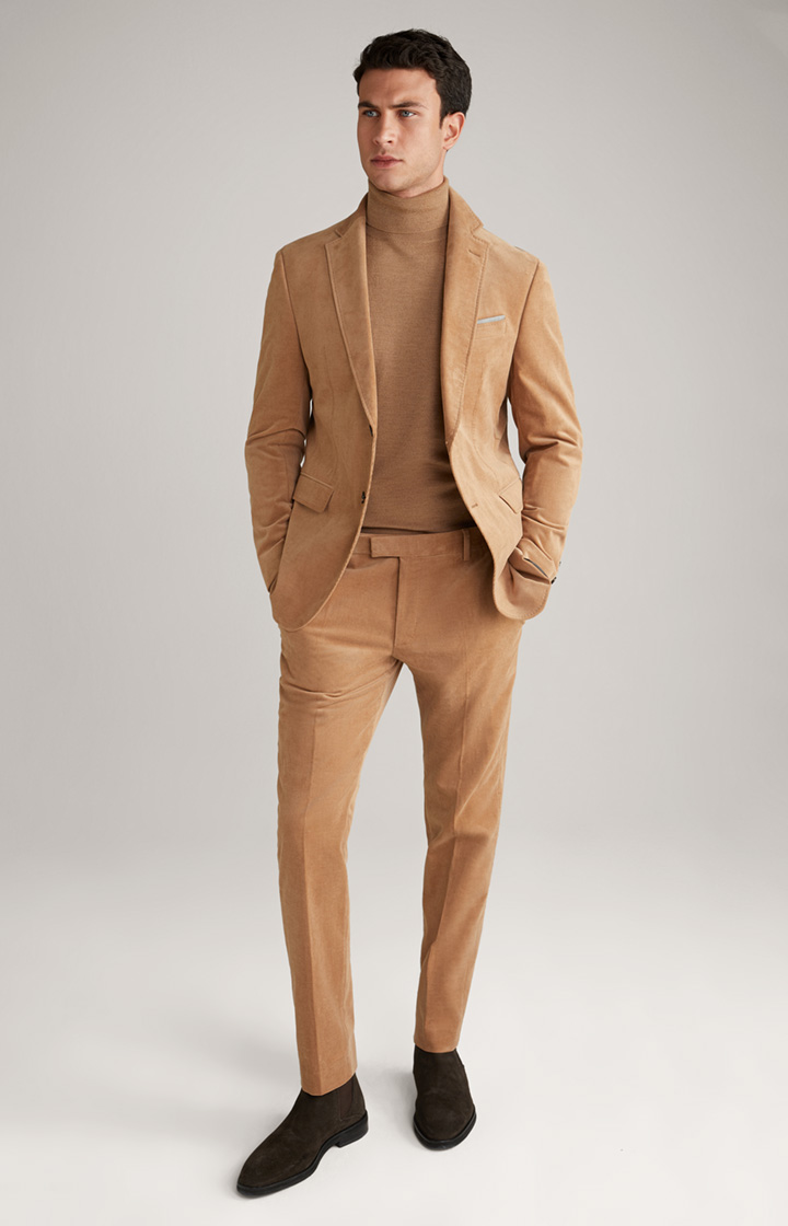 Merinowoll-Pullover Donte in Dunkelbeige