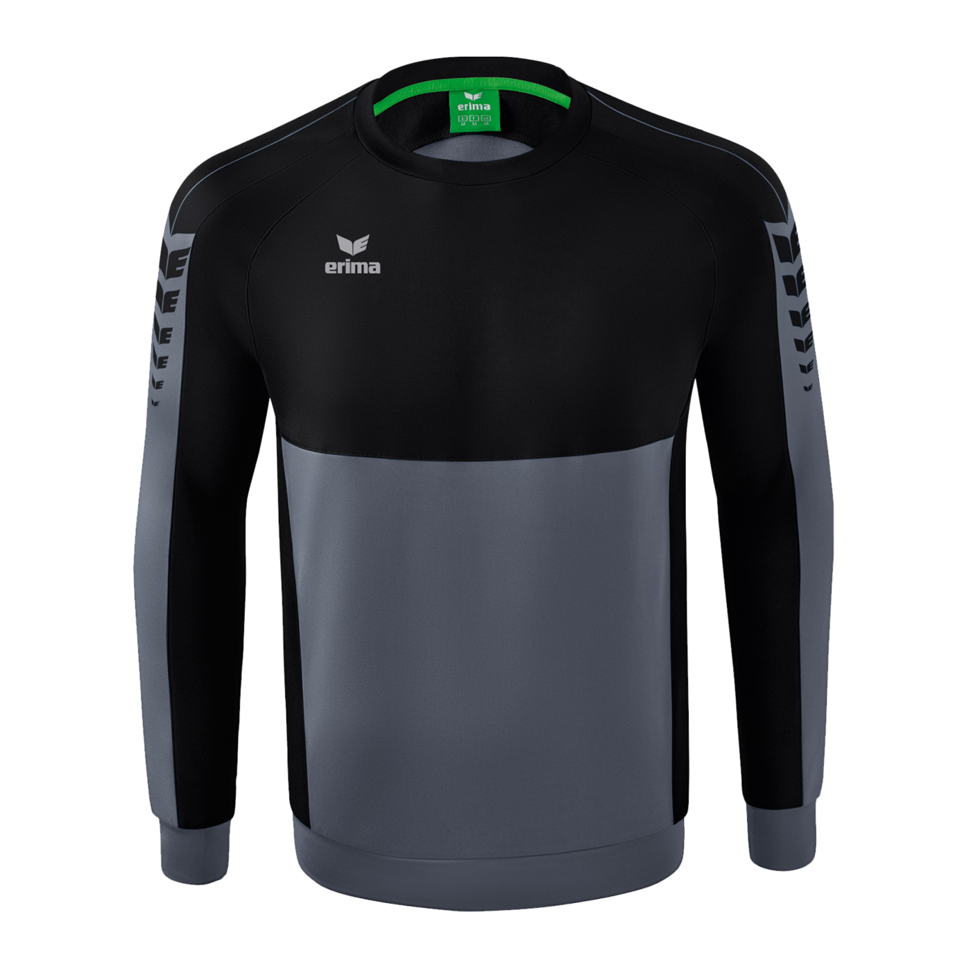 Erima Six Wings Sweatshirt Kids Grau Schwarz