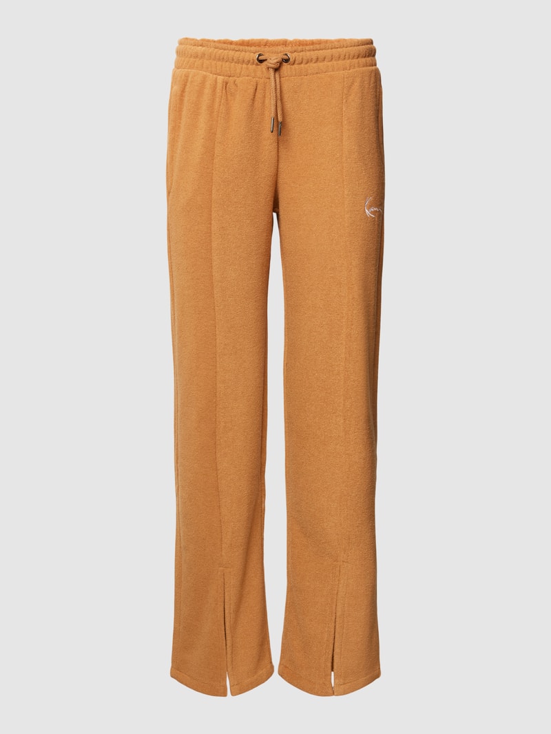 Sweatpants mit Label-Stitching Modell 'SIGNATURE' in haselnuss braun
