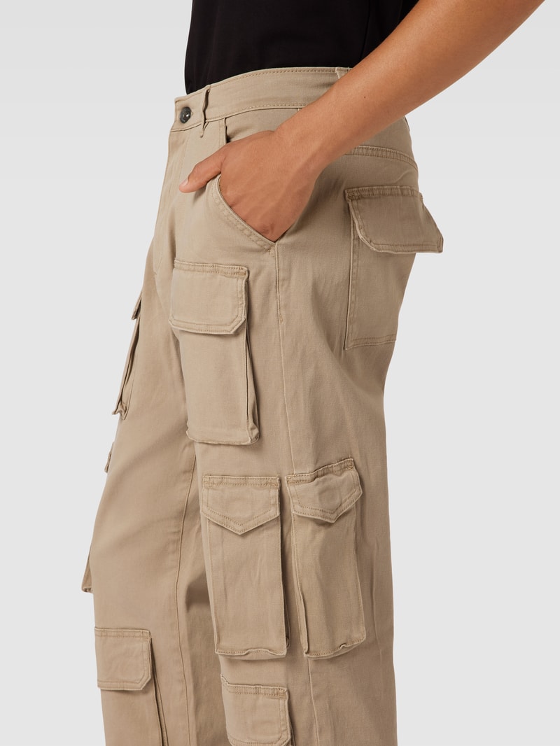 Cargohose im Stufen-Look Modell 'CLARK' in beige