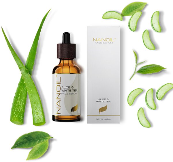 Nanoil Aloe & White Tea Face Serum Gesichtsserum