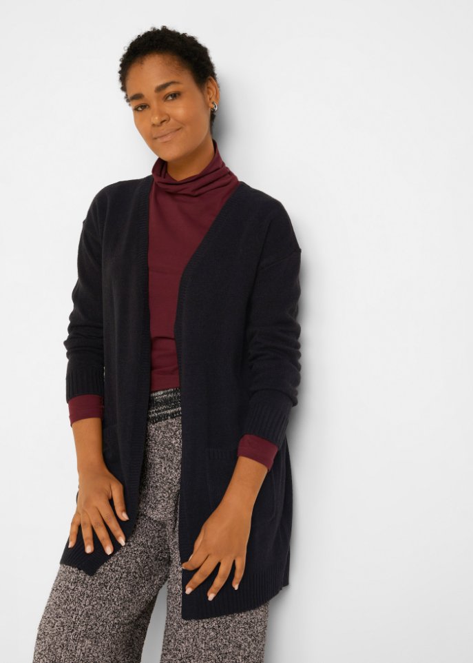 Basic Strickjacke