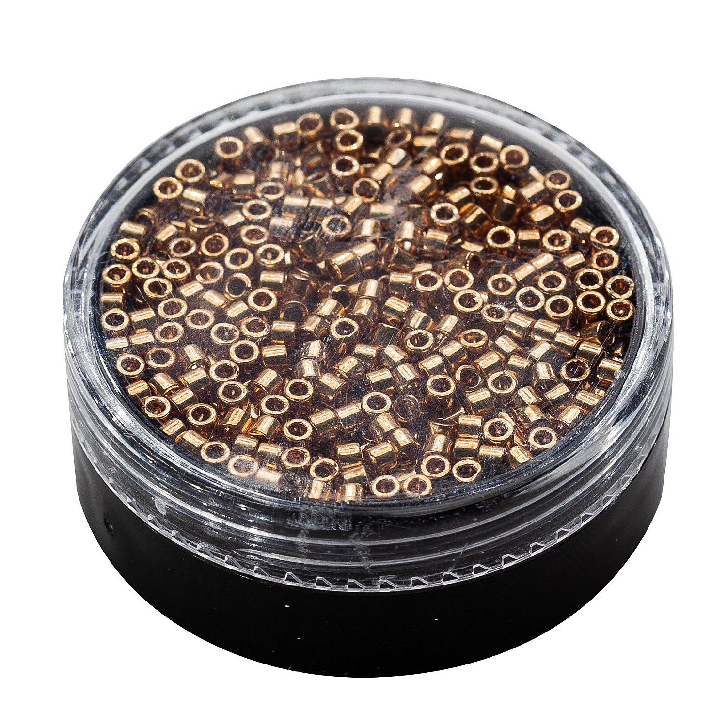 Miyuki-Perlen, gold-metallic, 2,2 mm Ø, 4 g