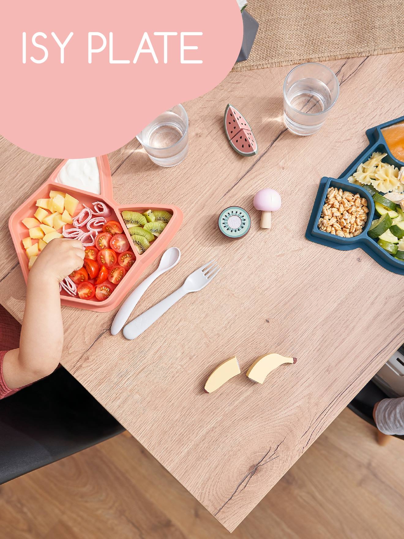 Assiette repas BABYMOOV ISY bleu (chien)