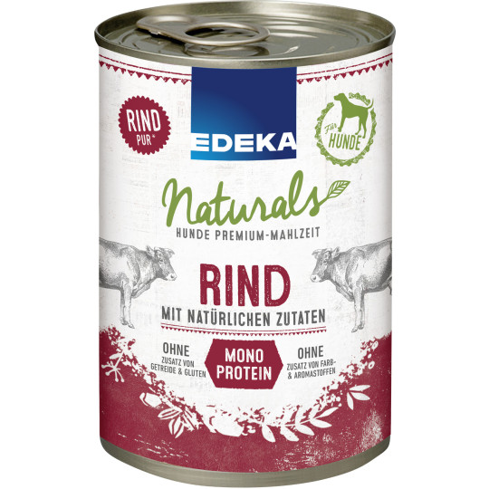 EDEKA Naturals für Hunde Monoprotein Rind 400G