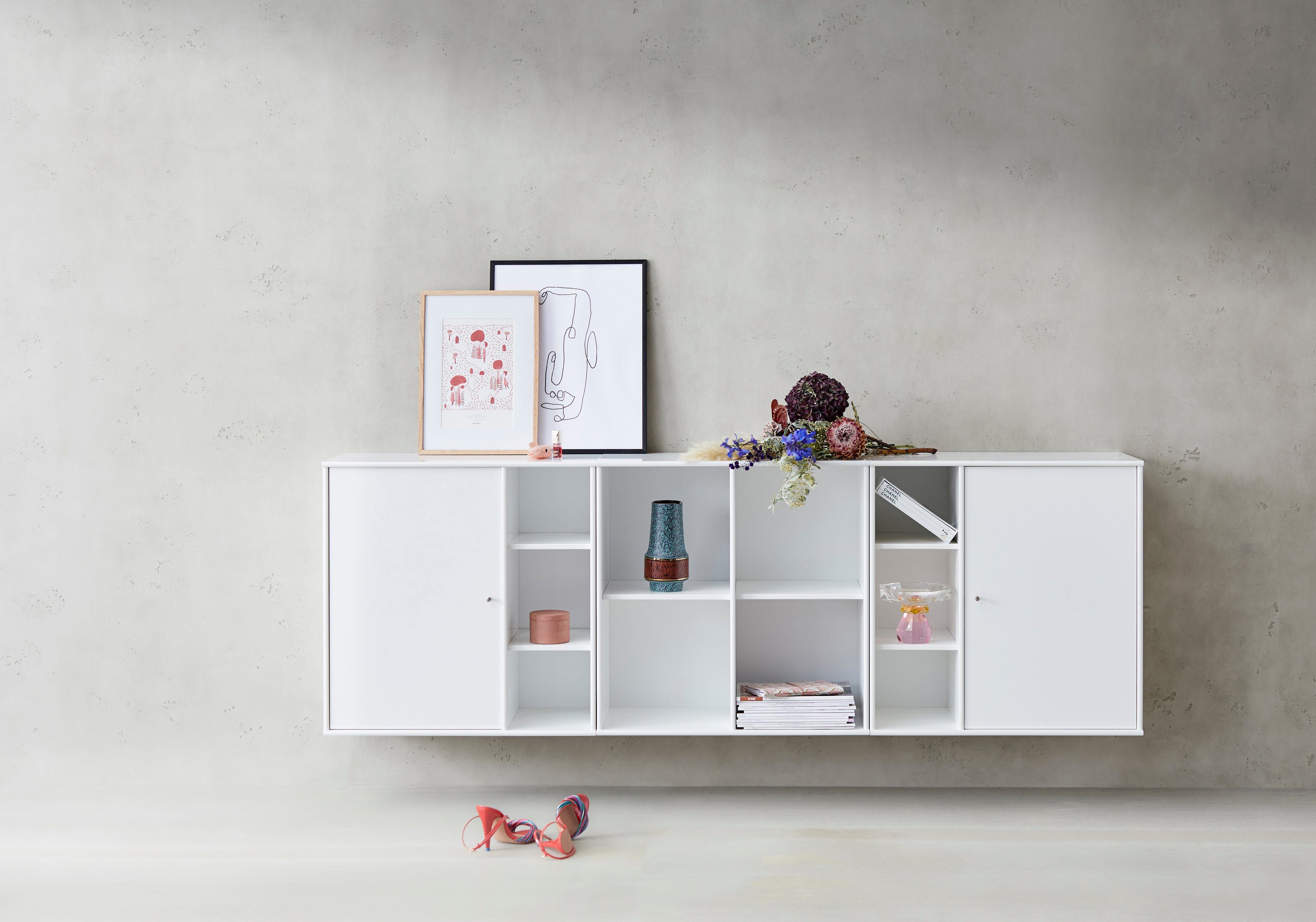 Hammel Furniture Türfront Mistral Kubus 064, Tür passend zur Sideboard & Bücherregal (1 St), für Korpus 028 und 031, Blick nach rechts oder links, Breite: 43 cm