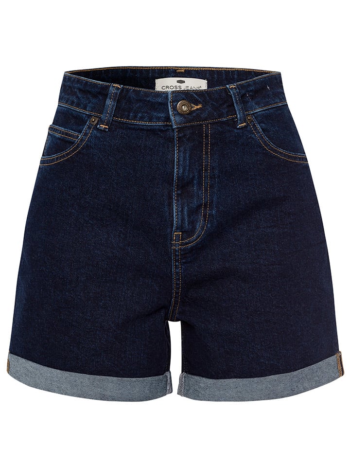 Cross Jeans Jeans-Shorts in Dunkelblau günstig kaufen