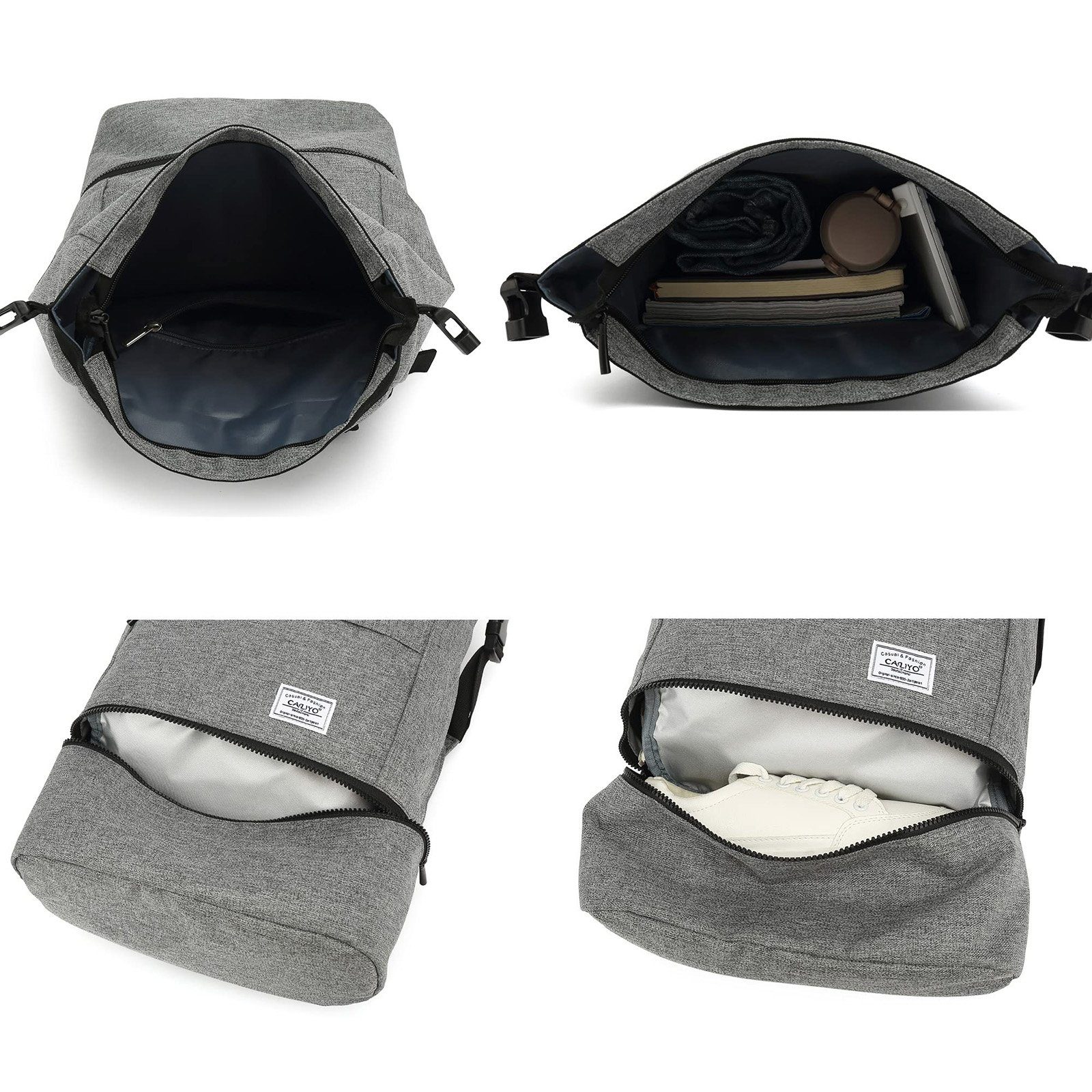 TAN.TOMI Schulrucksack Schulrucksack Rucksack Herren Rucksack mit separatem Schuhfach, Rucksack mit Laptopfach außen, ergonomisches Rückendesign