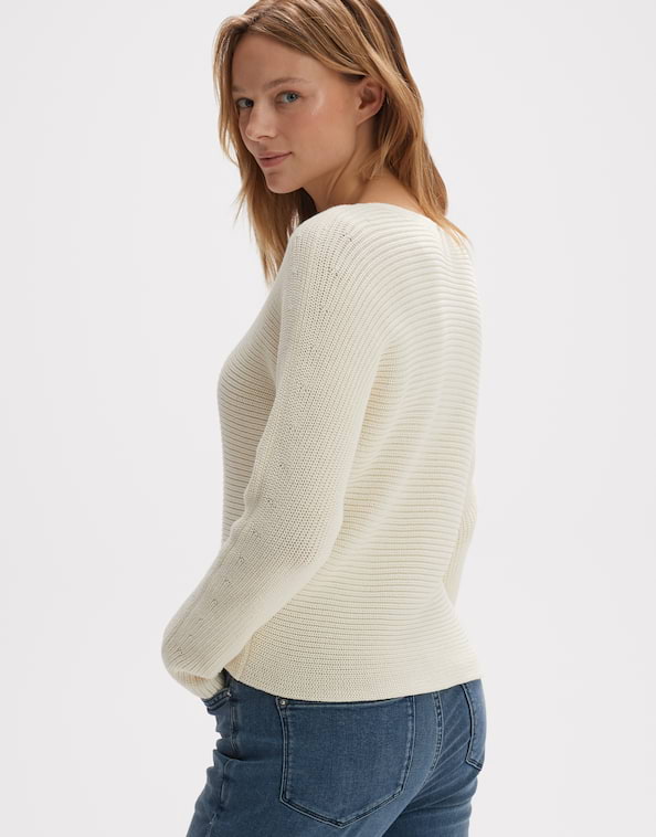 Baumwoll Pullover Perlufa