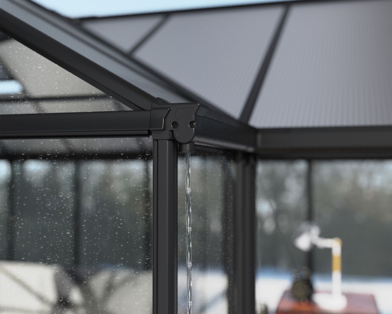 Canopia by Palram Triomphe Gardenchalet, schwarz, 16 m²