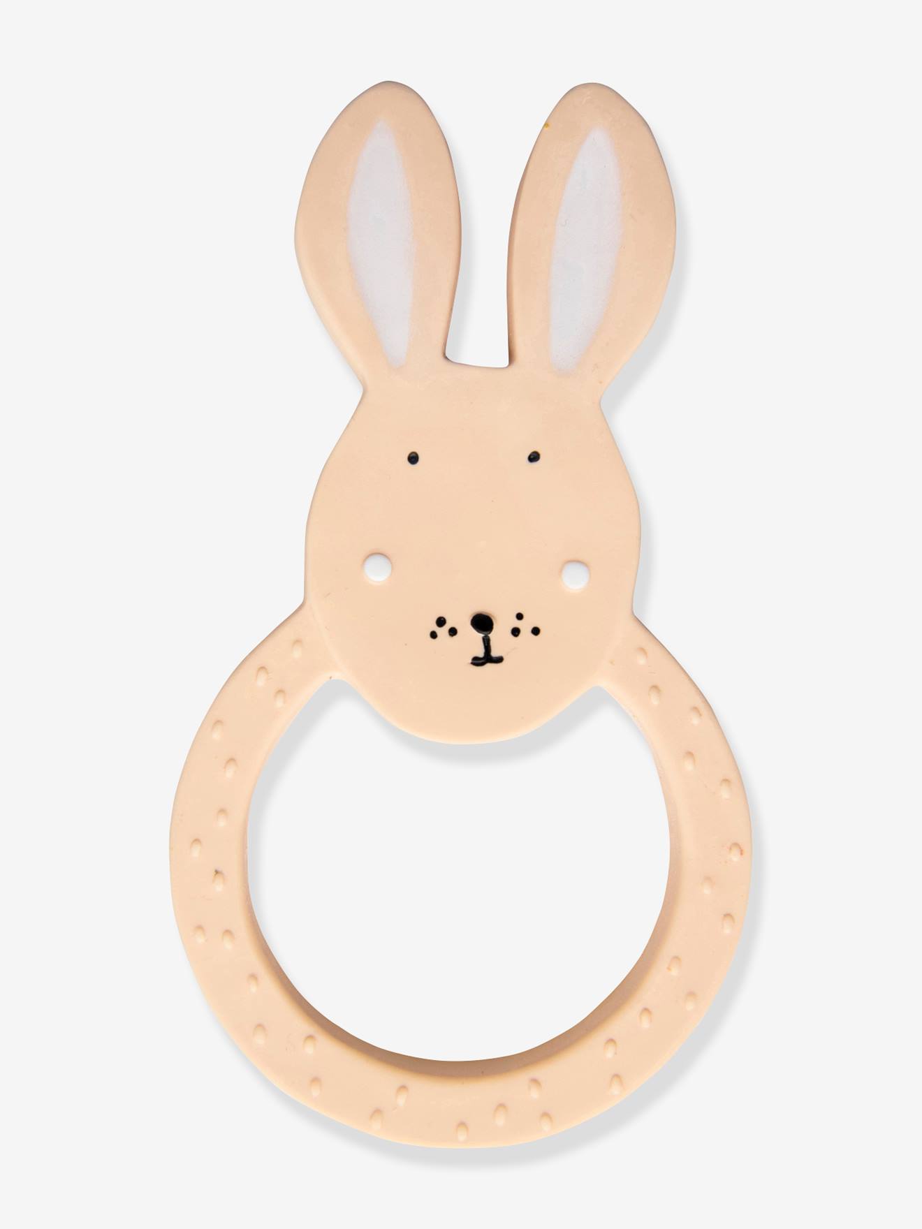 Natural rubber round teether