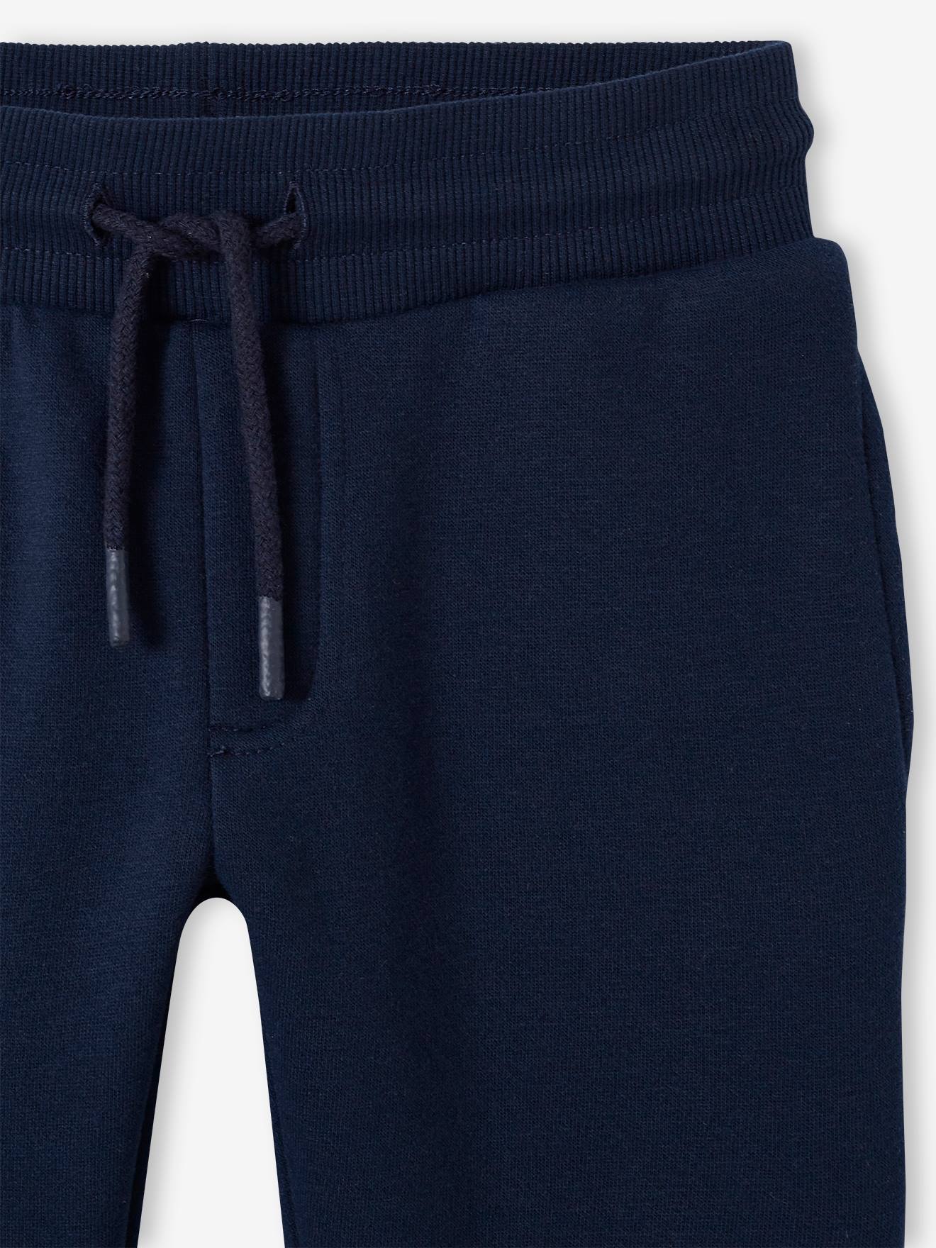 Ensemble sport garçon sweat à capuche et jogging en molleton marine