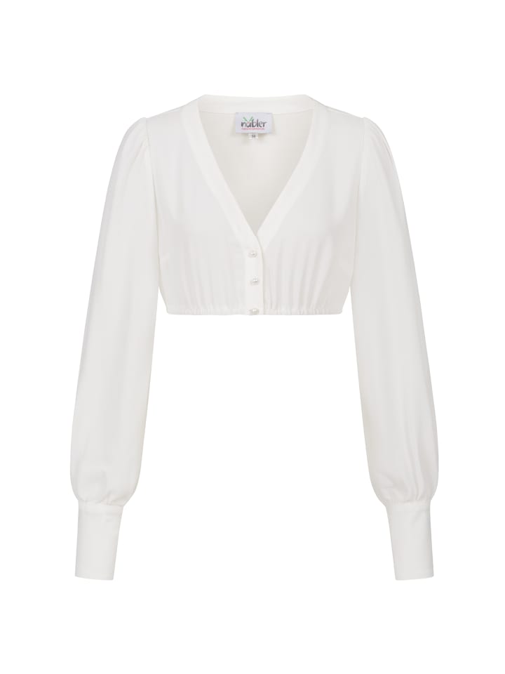 Nübler Dirndlbluse Charlotte Langarm in Creme günstig kaufen