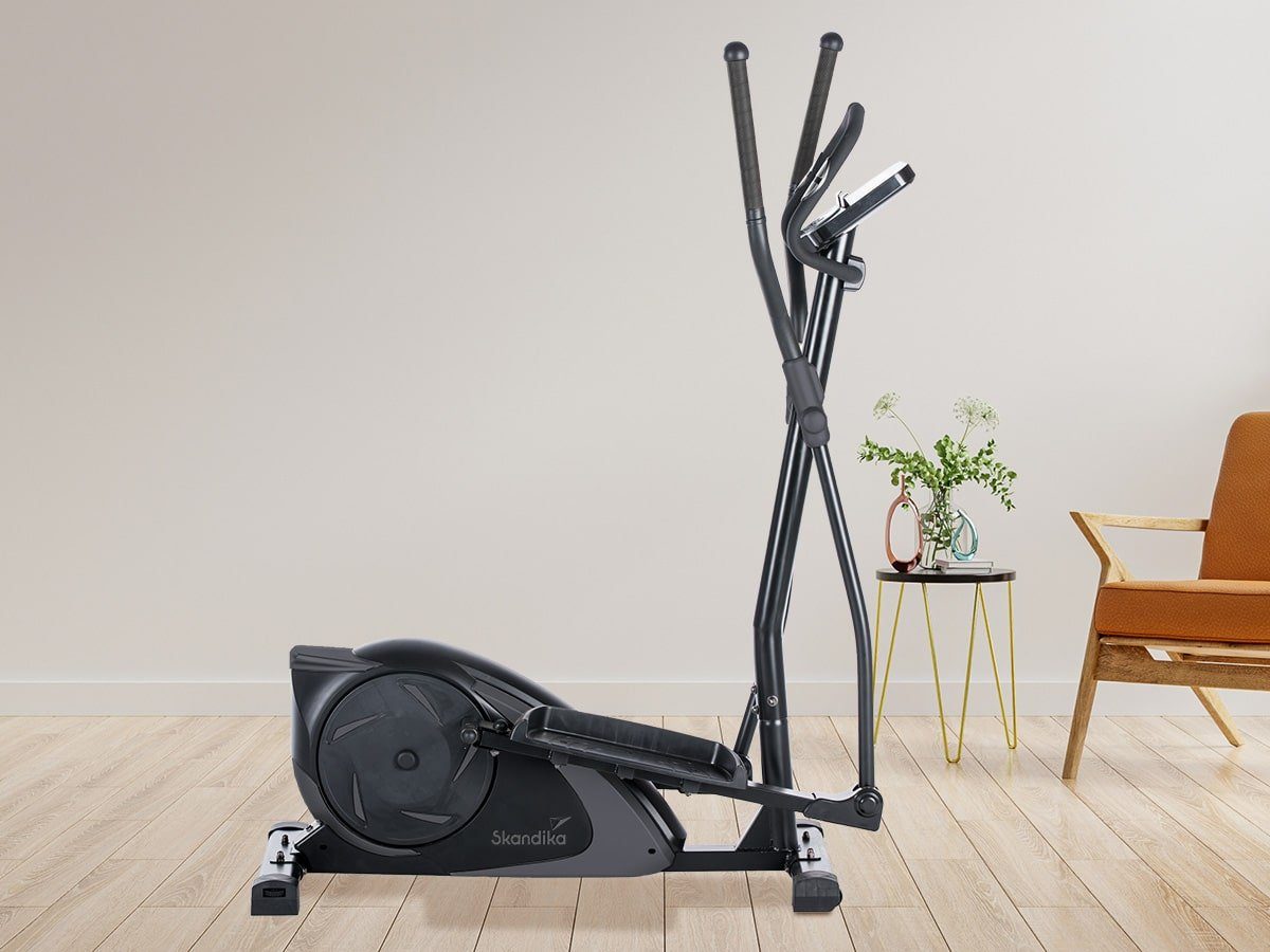 Skandika Crosstrainer Adrett Ellipsentrainer Heimtrainer (Bluetooth, App kompatibel, Halterung für Tablet oder Smartphone), Design Hometrainer mit Bluetooth