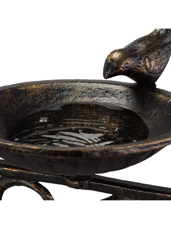 relaxdays Vogeltränke in Bronze - (B)28x (H)24 x (T)14 cm günstig kaufen onesize