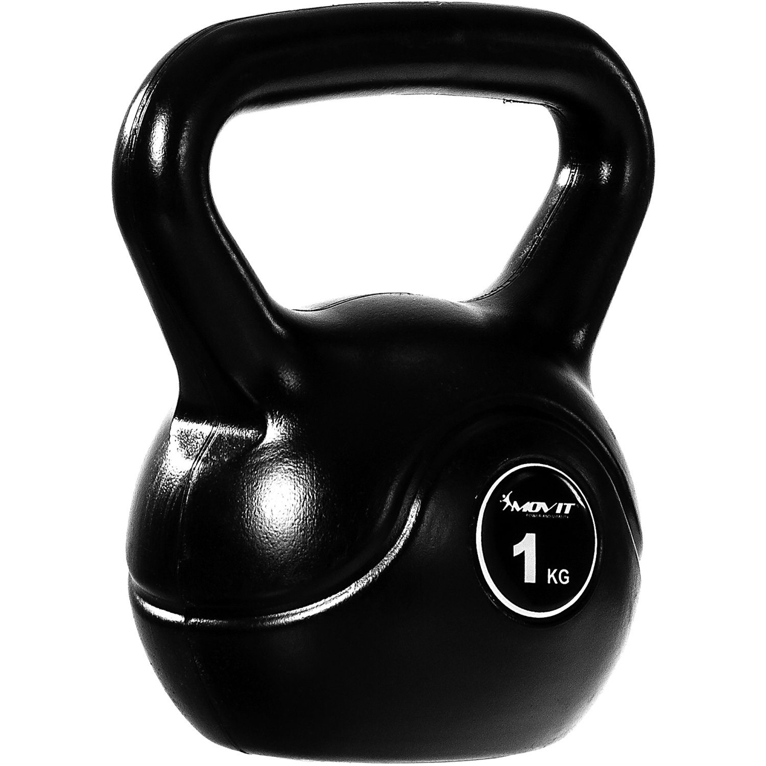 MOVIT Kettlebell Kettlebell Basic Schwunghantel Kugelhantel, (Hantel), mit bodenschonender Kunststoffummantelung, Gewicht von 1 kg bis 24 kg