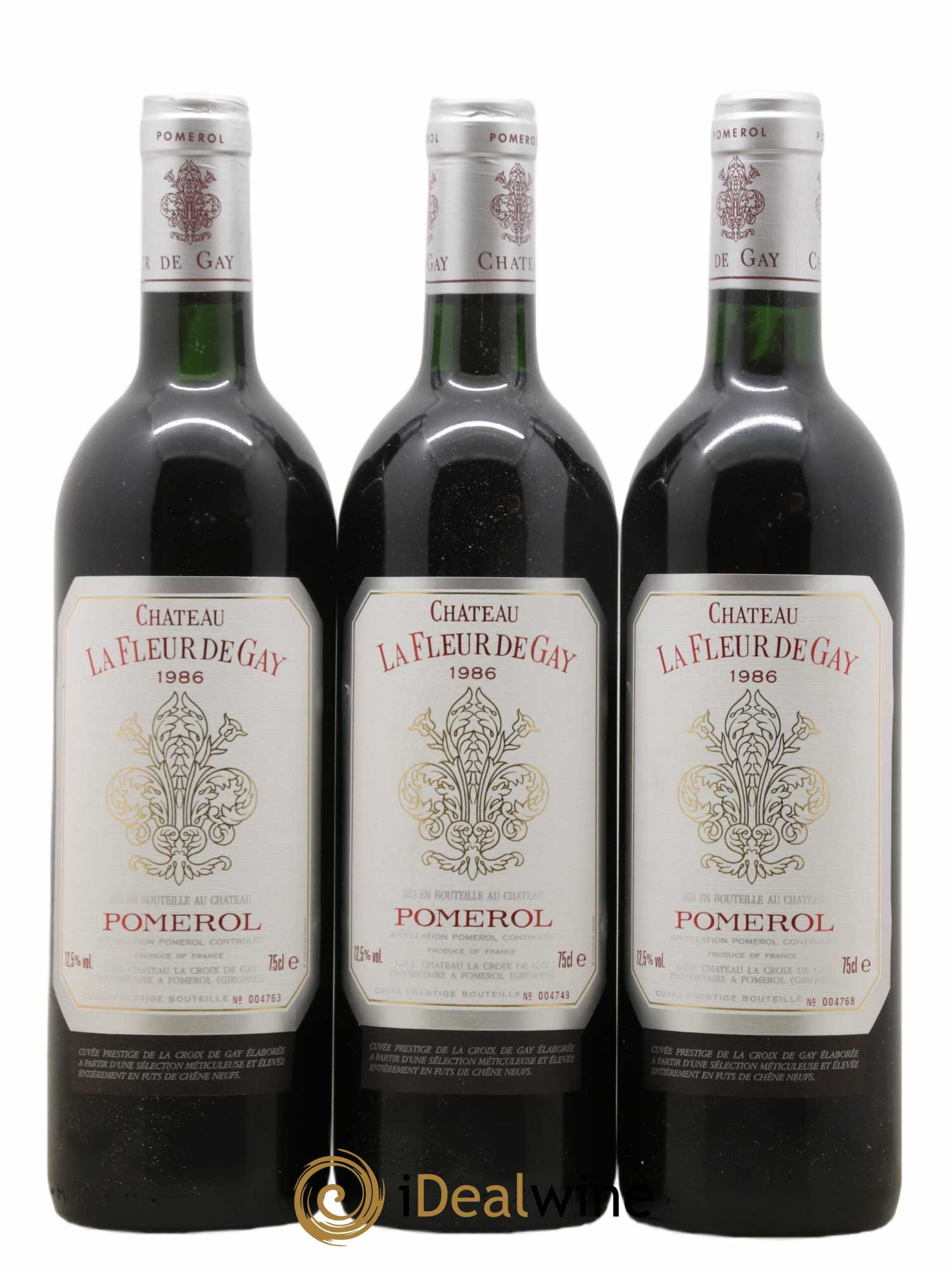 Château la Fleur de Gay  1986 - Lot de 12 Bouteilles
