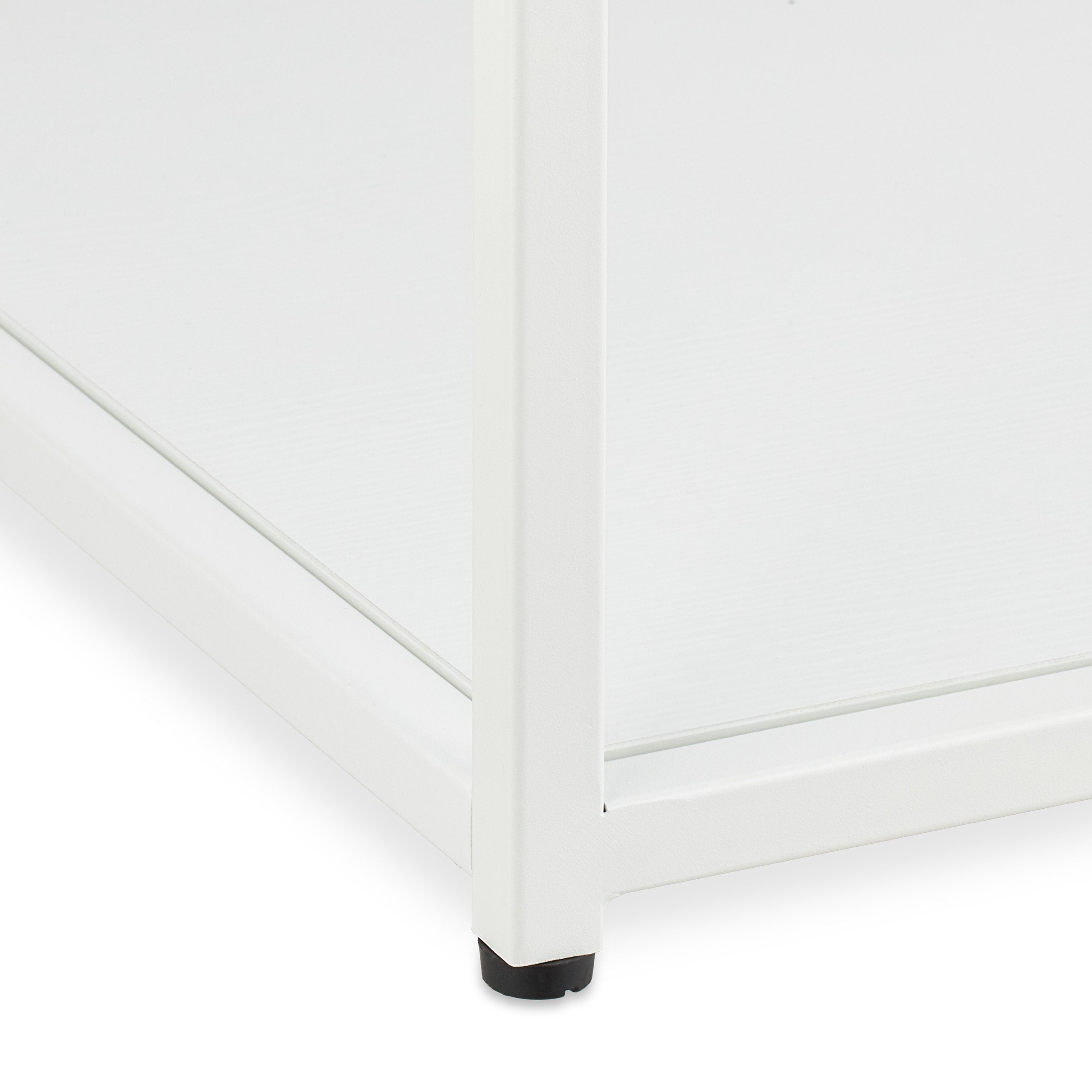 relaxdays Beistelltisch Beistelltisch Quader mit Glas