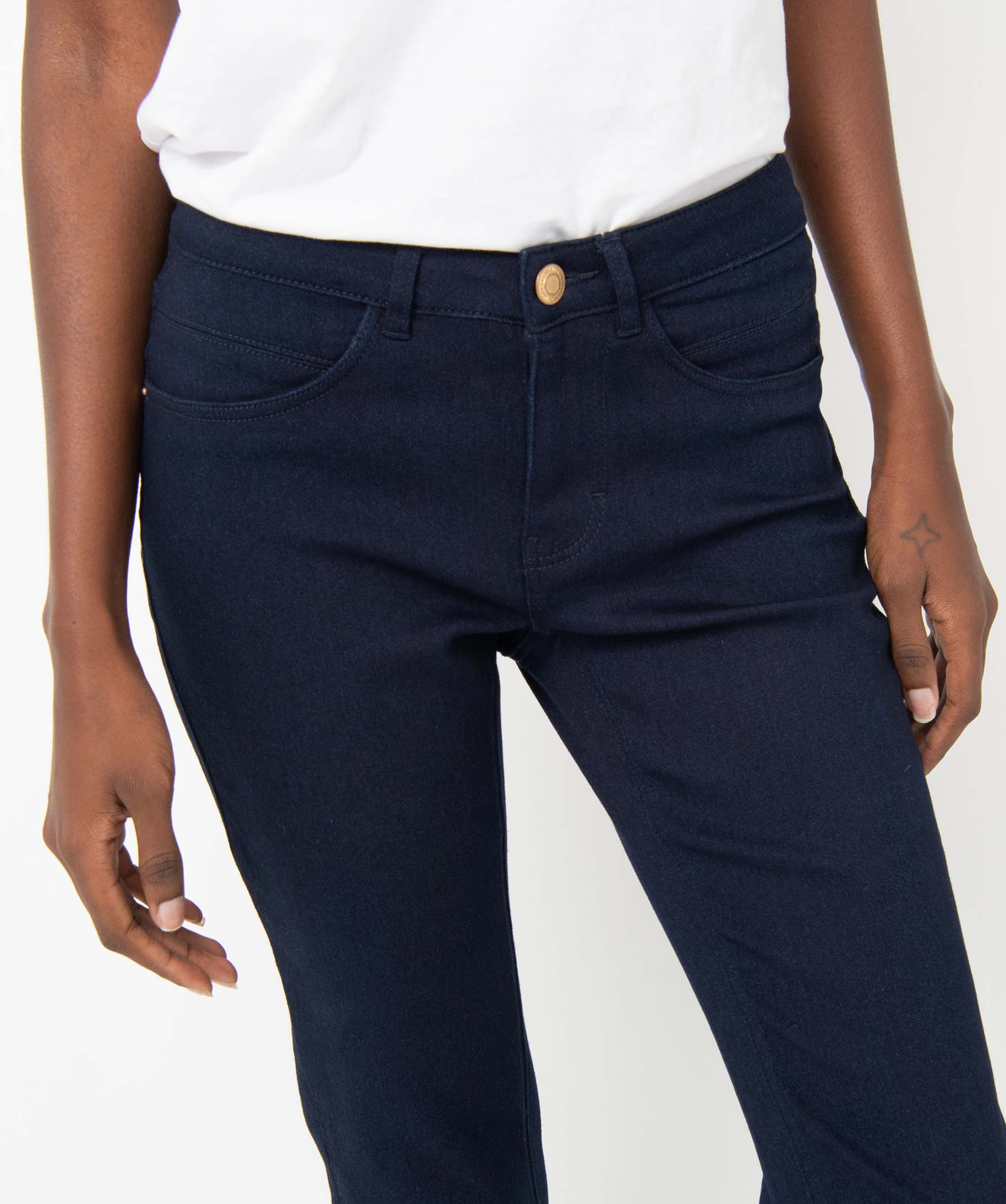 Jean femme coupe Regular taille normale - L30 blue black | GEMO