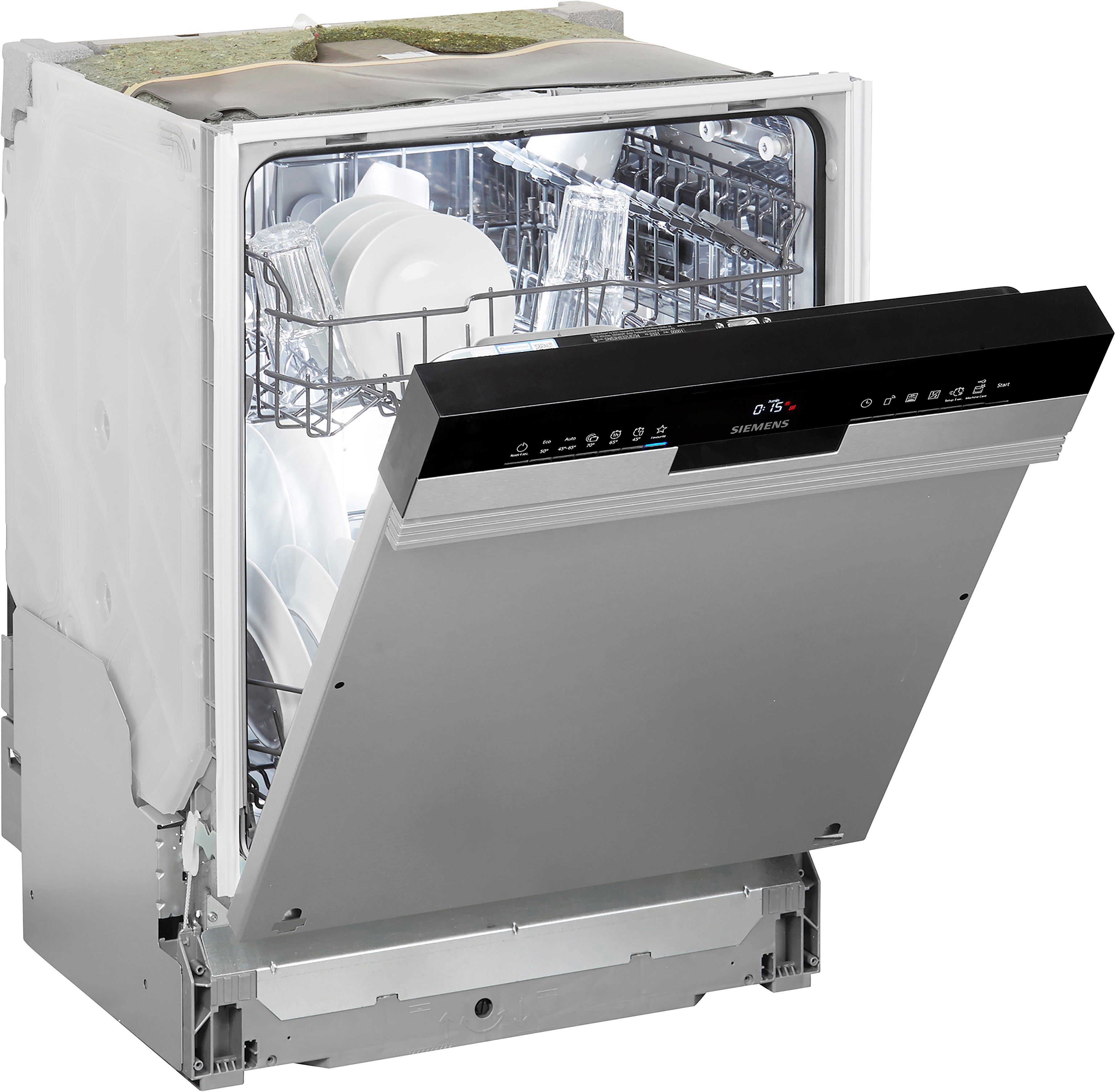 SIEMENS teilintegrierbarer Geschirrspüler iQ300, SN53HS32UE, 12 Maßgedecke