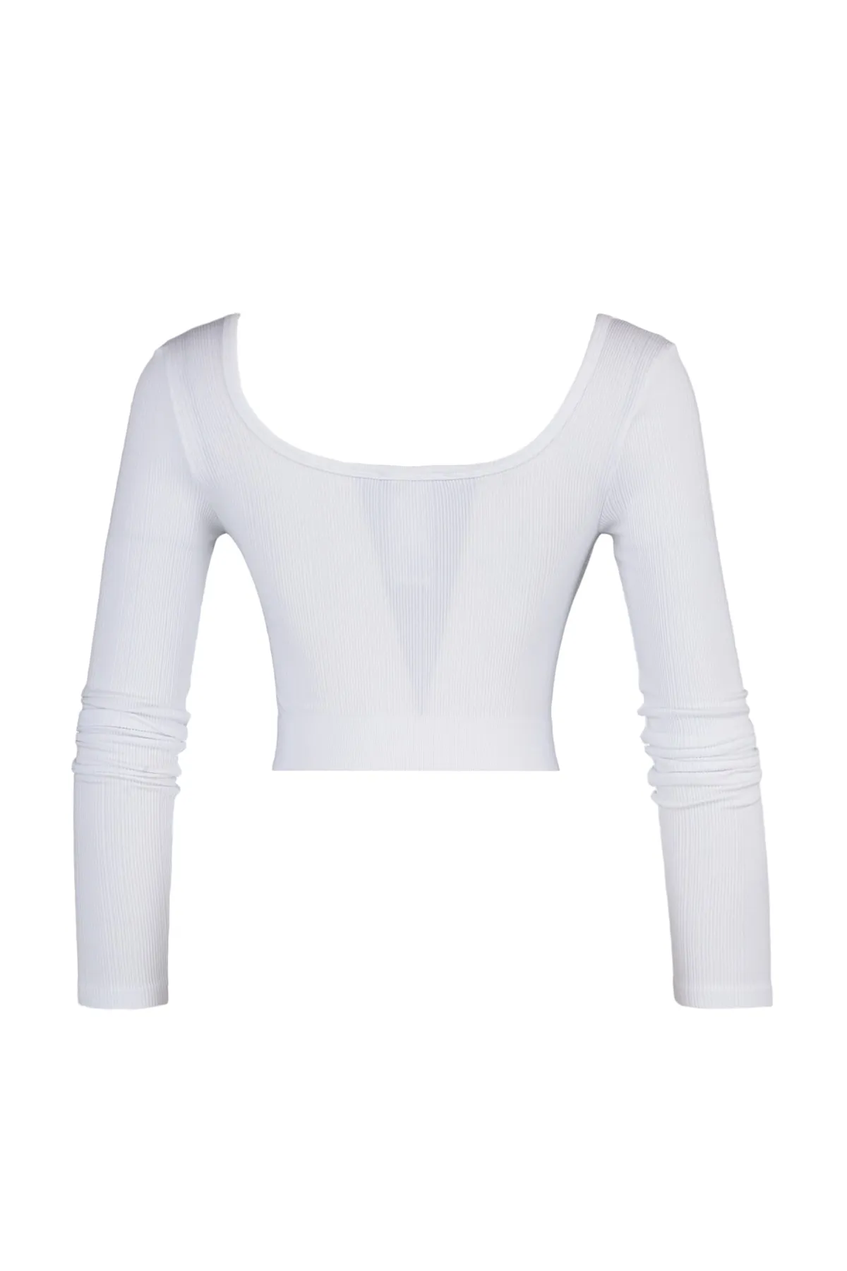 Trendyol Collection  Weißes, nahtloses/nahtloses, extra dehnbares, gestricktes Sport-Top/Bluse TWOAW22BZ0450