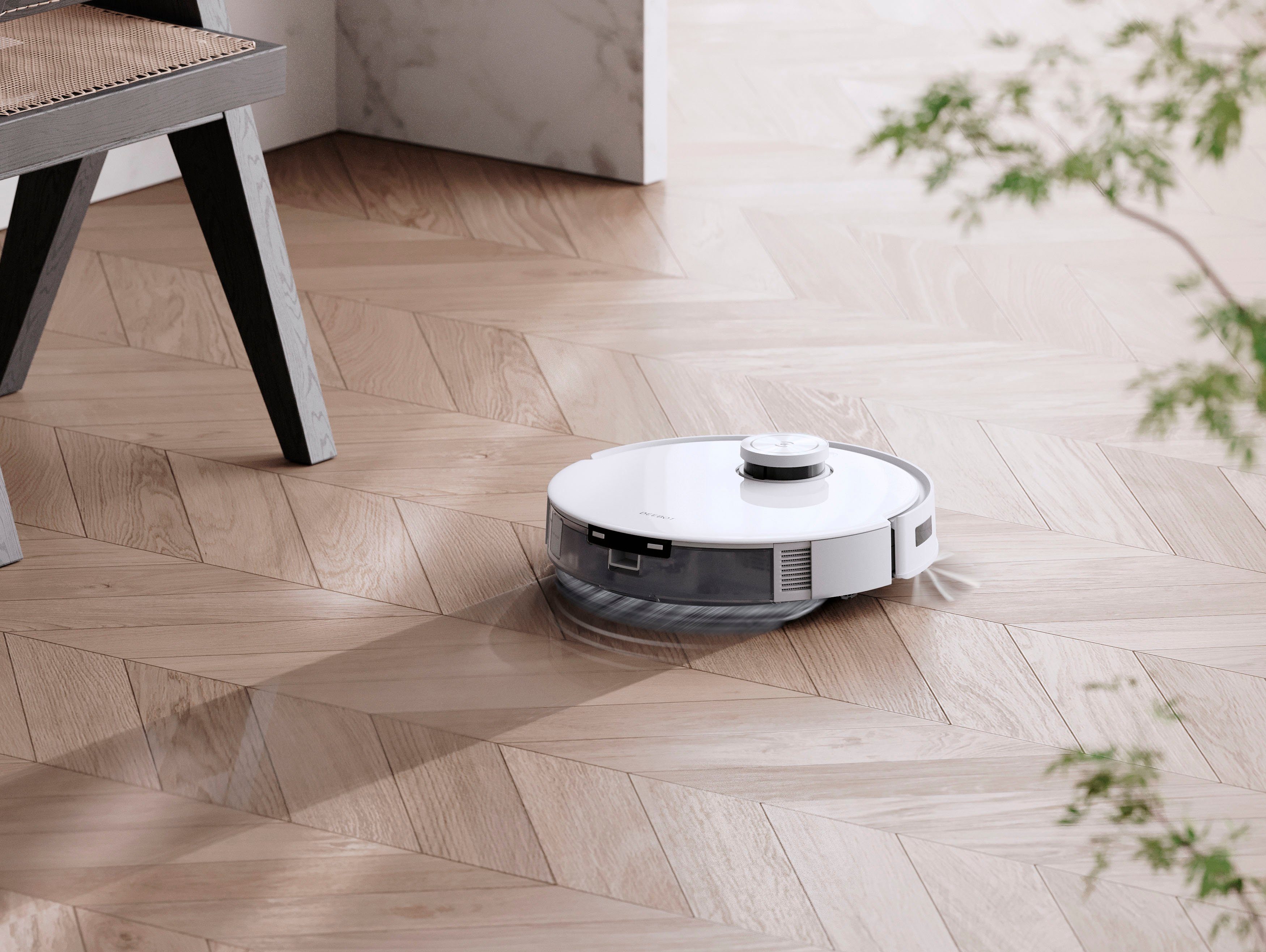 ECOVACS Nass-Trocken-Saugroboter DEEBOT T10, 45 W, 3000PA, DToF-Laser, KI Hinderniserkennung, für alle Fussbodenarten