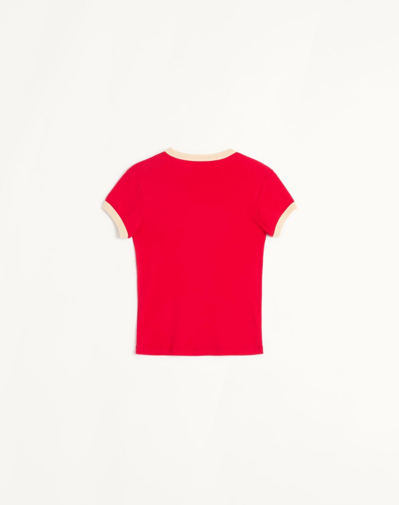 Camiseta de malha de algodão