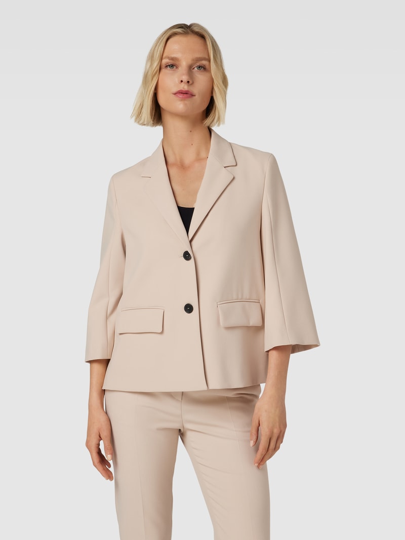 Blazer mit Reverskragen in beige
