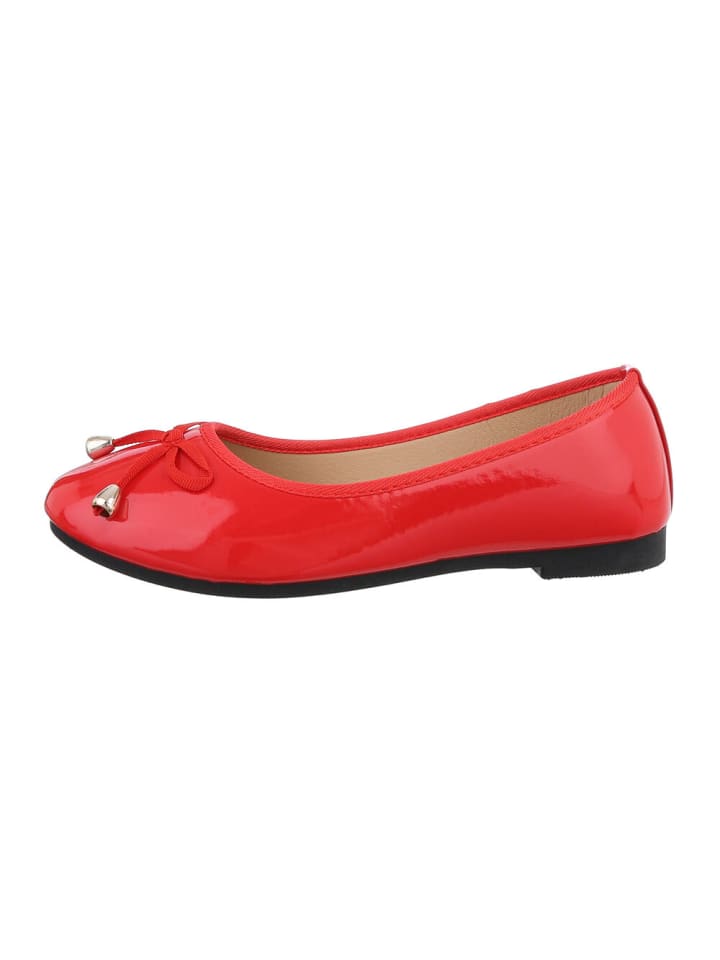 Ital-Design Ballerina in Rot günstig kaufen