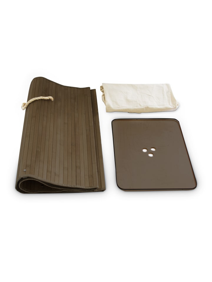 relaxdays Wäschekorb in Braun - (B)43,5 x (H)65,5 x (T)33,5 cm günstig kaufen onesize