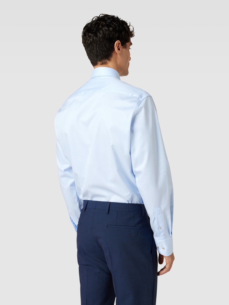 Slim Fit Premium Shirt mit Kentkragen in bleu